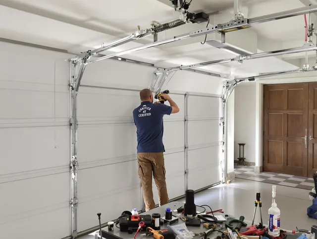 Seal Beach Garage Door Repair certified technician performing precision garage door repair in Seal Beach