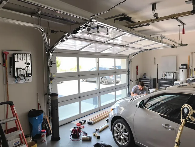 Garage door noise reduction service by Seal Beach Garage Door Repair in Seal Beach