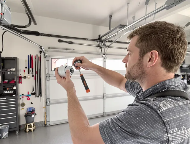Garage door opener repair service by Seal Beach Garage Door Repair in Seal Beach