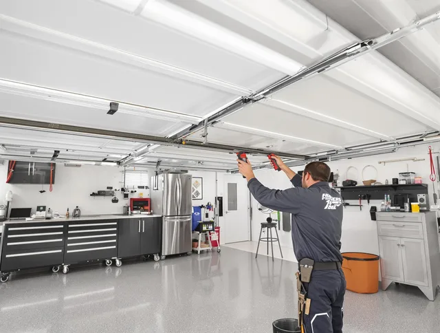 Overhead garage door repair service by Seal Beach Garage Door Repair in Seal Beach