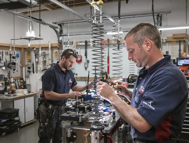 Garage door spring repair service by Seal Beach Garage Door Repair in Seal Beach
